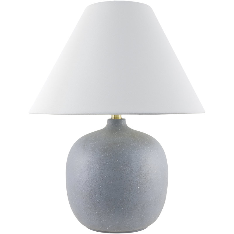 Burlison Makurdi Table Lamps, White, Gray