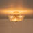 3-Light Seedy Glass Semi Flush Mount