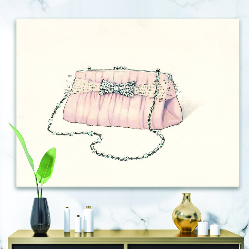 Glamour Sparkle Purse II - reproduction d'art sur toile tendue, H 12 po x l 20 po x p 1 po