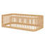 Base de lit en bois avec clôture en bois-151571962