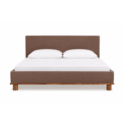 Linen Upholstered Platform Bed