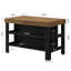 Table pour îlot de cuisine 55,1 "avec rangement et sièges pour la salle à manger de cuisine-829445084