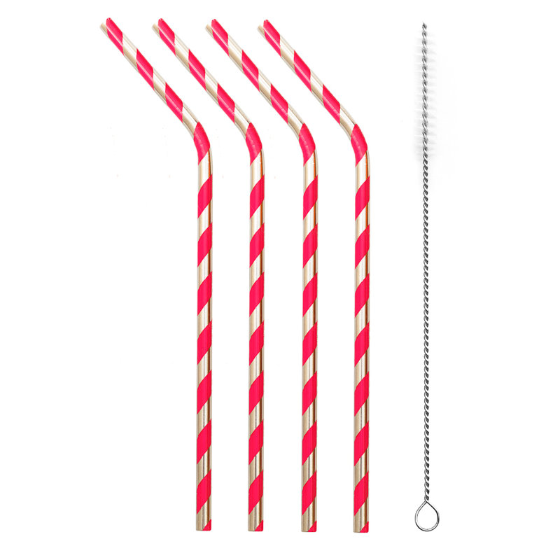 17 Stories Heimlich Stainless Steel Reusable Straws