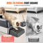 Bac à litière pour chat, 15 cm de profondeur, très grand format (XL) en acier inoxydable avec pelle, large tapis filtrant et bords hauts, bac fermé, sans odeur et facile à nettoyer, compatible avec les grands chats.-105368526
