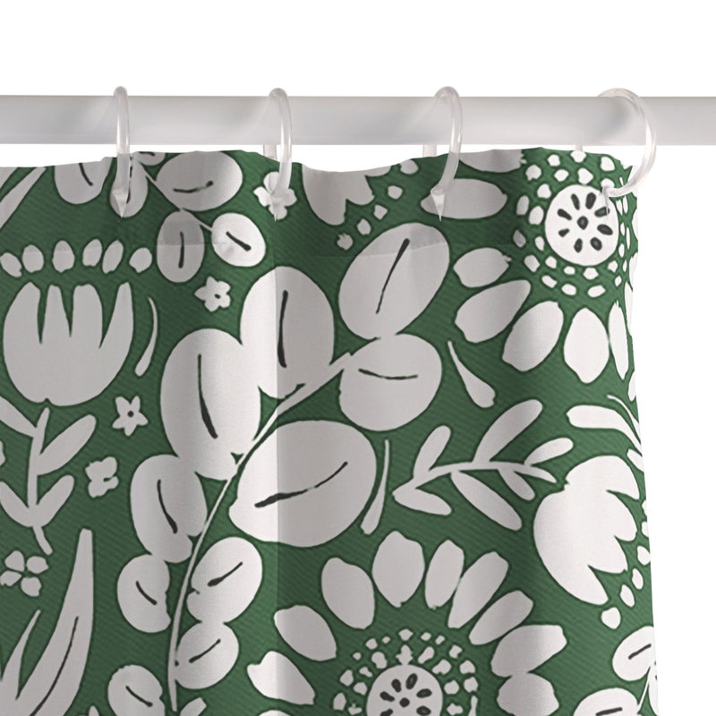 Rideau de douche Marta Barragan Camarasa, Blanc floral 17