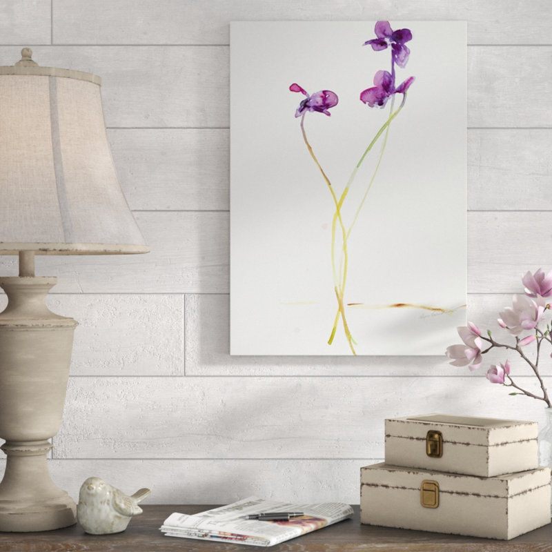 Bloom Bloom, peinture sur toile tendue, Couche de verre, H 76 po x l 54 po