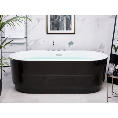 Carvalho 1700mm x 800mm Freestanding Standard Acrylic Bathtub with Faucet
