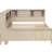 Antique White Milk Daybed With Shelf And 3 Storage, Strong Wood Framework For Use Full Size Storage Options 3 Drawers, Finish, Structure Long-Term-335053014