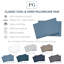 Paire de taies d'oreiller 100% coton Classic Cool & Crisp Classic-1118112941-1118112938