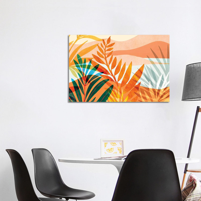 Summer Rainforest - Wrapped Canvas Graphic Art 1 Piece Wrapped Canvas Wall Art, 66.04cm H x 101.6cm W x 1.91cm D