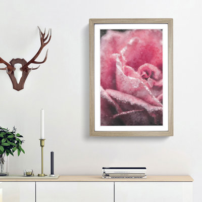 Petals of a Pink Rose - Picture Frame Painting Print