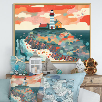 Phare côtier I sur toile