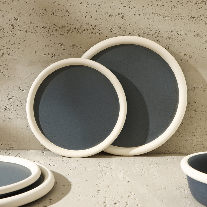 Stone Lain Capri 12-Piece Dinnerware Set Stoneware, Gray