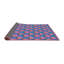 Tapis floral mauve / rouge-695350290