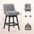 360°Bar Counter Stool with Solid Wood Frame-1518175754