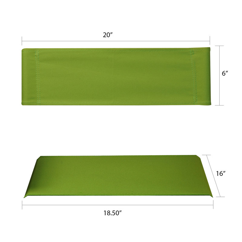 Somer Folding Director Chair Replacement Canvas, Lime Green