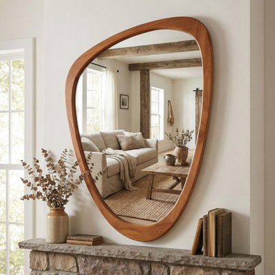 Miroir décoratif en bois massif