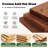 40 inch Solid Oak Wood Coffee Table With 2-Tier Storage（Load 300 Lbs）
