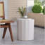 Table d'appoint polyvalente en béton léger pour l'intérieur et l'extérieur