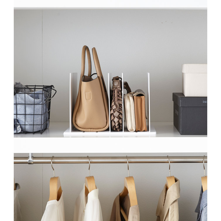 Acrylic Shelf Dividers 5 Pack Clear Closet Shelves Divider for Clothes Purse  Bag Handbag Organizer Sunglasses Adjustable Shelves - AliExpress