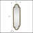 Scalloped Oval Parrett with Beaded Metal Frame