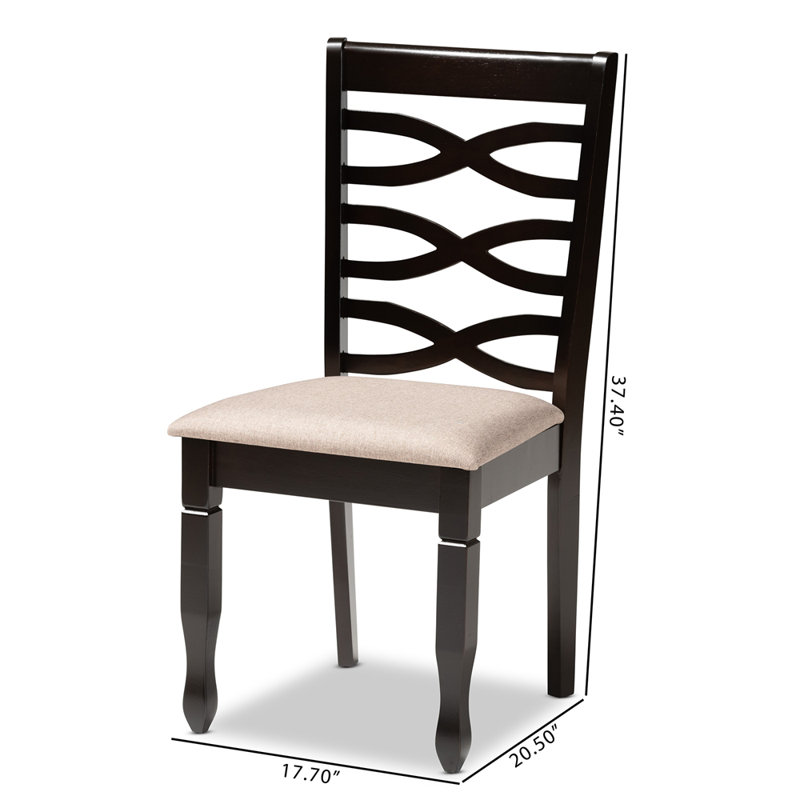 Chaise d'appoint Roby, Brun