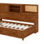 Lit de jour en bois avec 3 tiroirs de rangement, tableau souple supérieur, tablette et ensemble de prises et ports USB-472569798-472569817