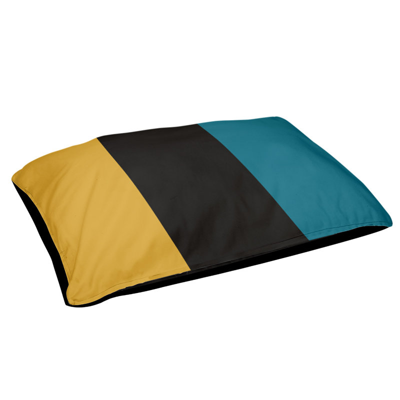 Coussin d'extérieur pour chien Maryland, Noir / rouge, Grand (l 40 po x P 30 po x H 14 po)