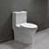 Toilette compacte compacte d'une pièce 1,28 GPF (siège inclus)