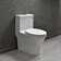 WoodBridge 1.6 Gallons GPF Round Comfort Height Floor Mounted One-Piece Toilet (Seat Included)