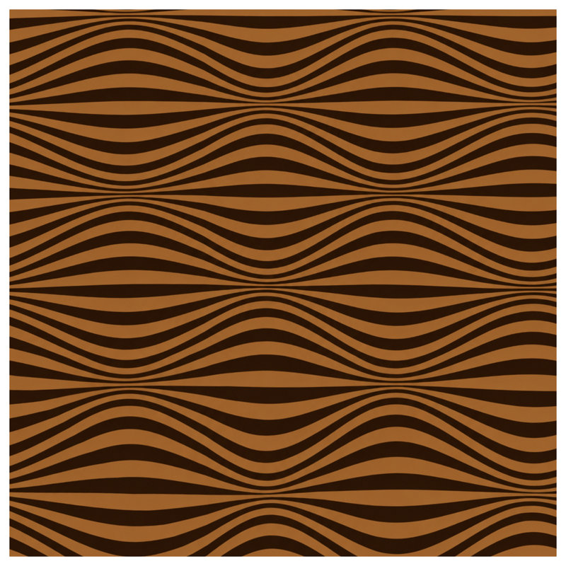 Housses de couette Brown Wavy Lines, Queen