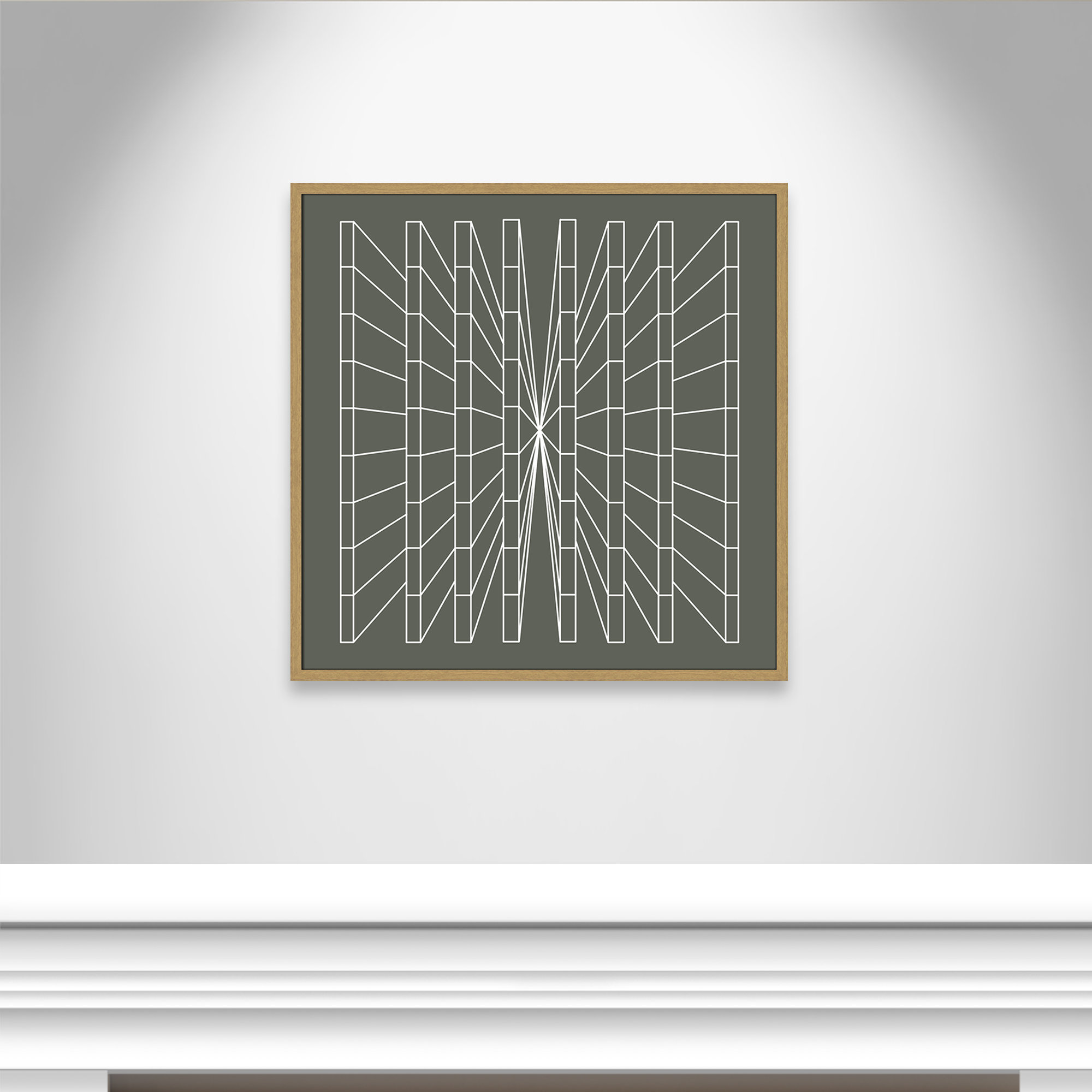 Olive Perspective by Sandi Hauanio, Natural Wood Grain, 32" H x 32" W x 0.75" D