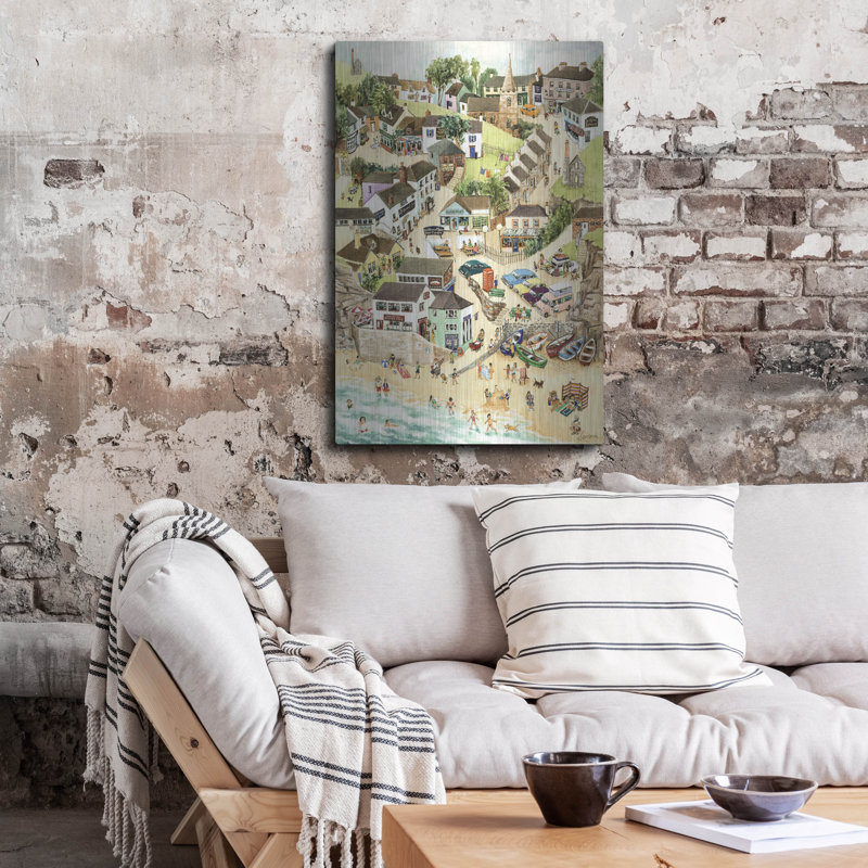  «St Agnes By The Sea» par Serena, art mural en métal, 24 po x 36 po, H 36 po x l 24 po
