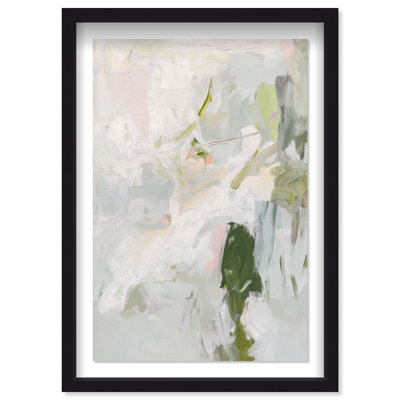 Frosted Foliage Shadowbox Abstract Print by Oliver Gal, Black Frame, 10 x 15
