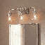 Luminaire pour meuble-lavabo de salle de bain 3 lumières Meridian en nickel brossé-1217273461