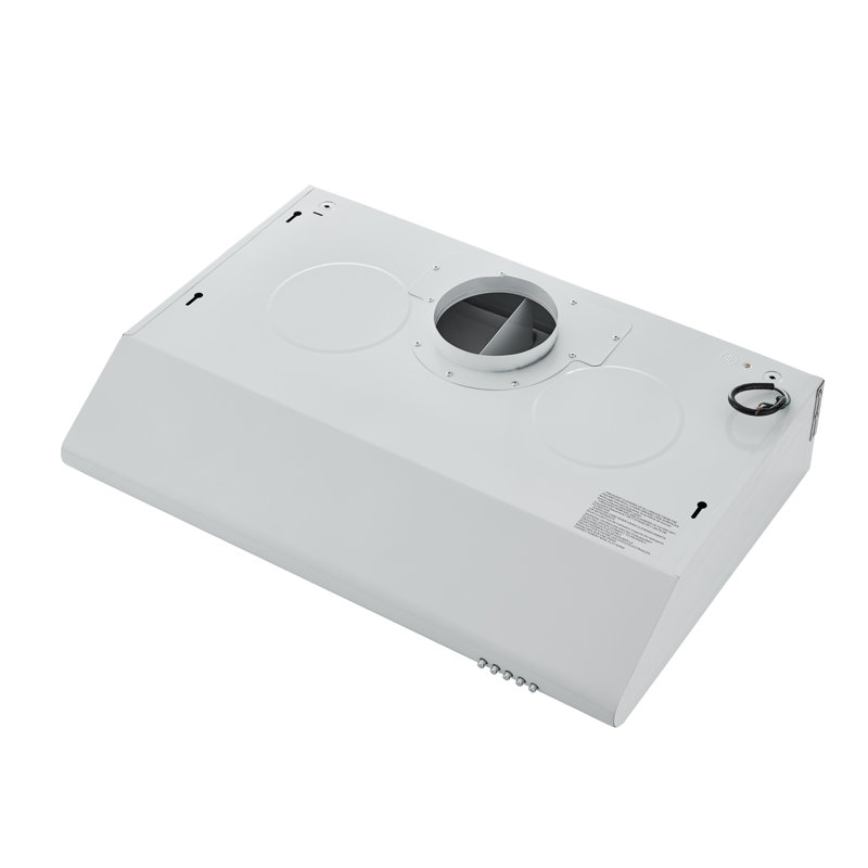 Hotte de cuisine 30 "à conduit 700 CFM en blanc