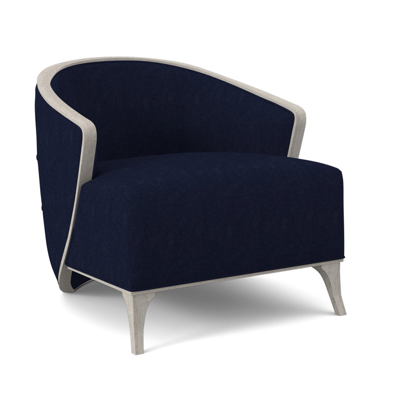 Fauteuil demi-tonneau l 30 po Peregrine, Bisque, Uniforme Margaret