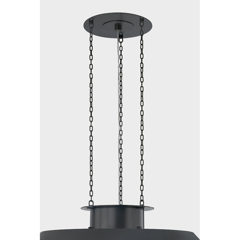WOODROW Pendant, 9.25" H x 32" W x 32" D, Bronze
