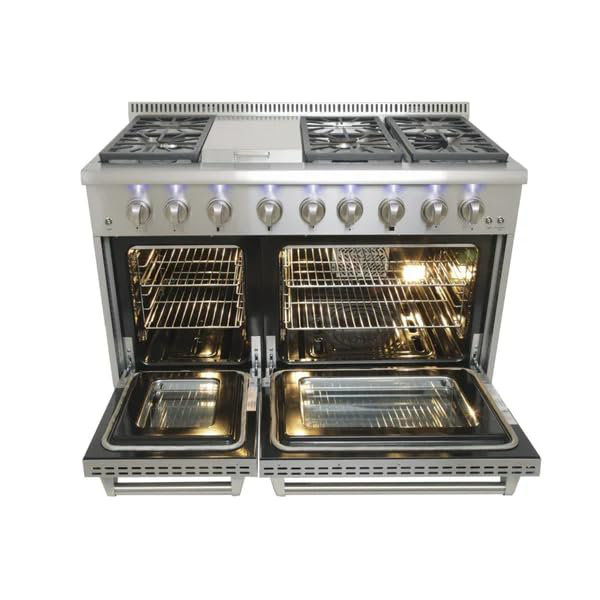 Cuisinière au gaz 48 po CROWN Professional