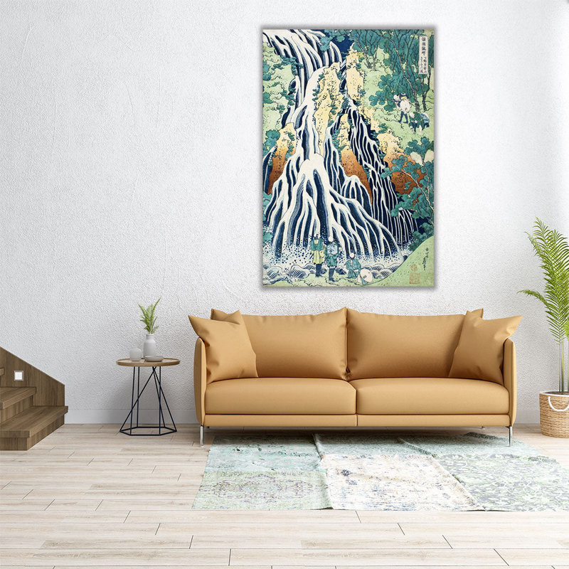 «Kirifuri Fall On Kurokami Mount», reproduction d'art sur toile, H 48 po x l 32 po