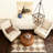 Upholstered Button Tufted Round Ottoman