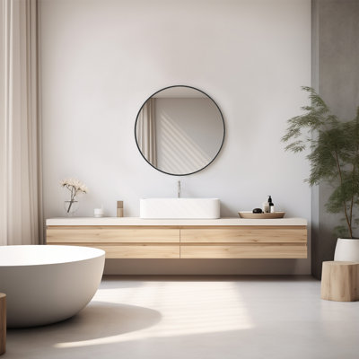 Miroir rond pour salle de bain