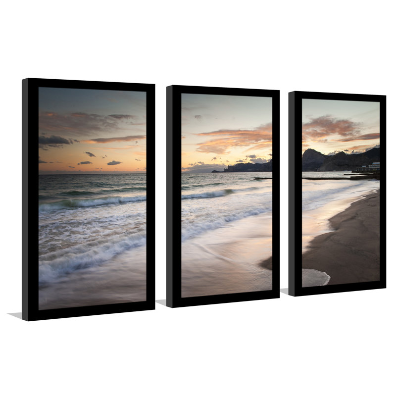 « tranquility », ensemble de 3 reproductions de photos encadrées, H 33,5 po x l 52,5 po x P 1 po