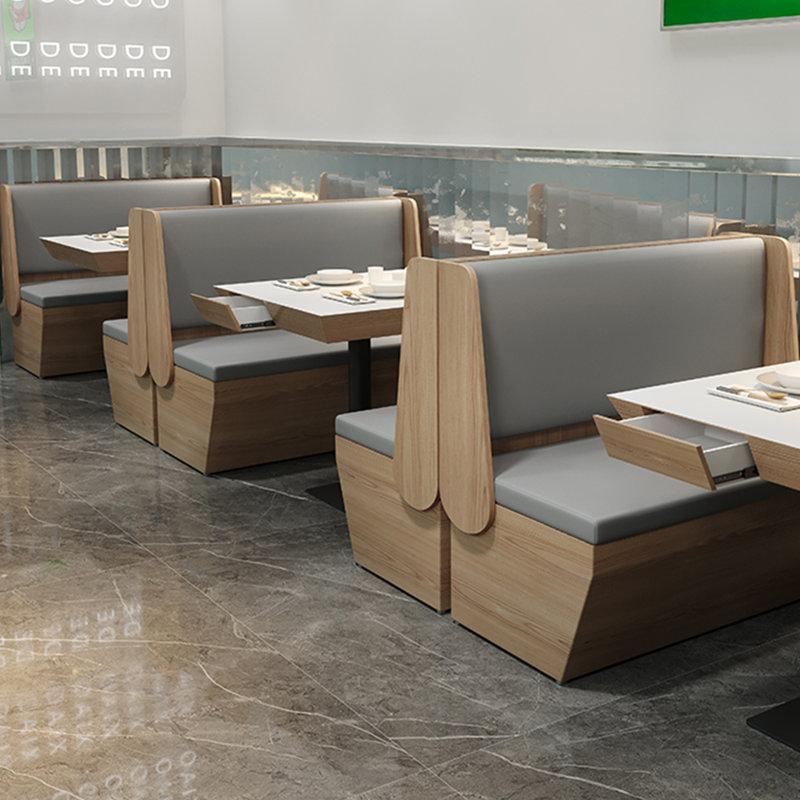 Banc rembourré en similicuir Light Luxury
