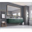 Miroir de salle de bain 88 po x 38 po à DEL avec cadre en aluminium, miroir de meuble-lavabo mural, anti-buée, mémoire, 3 couleurs, réglable en continu-428358144-405628465