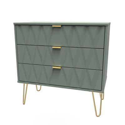 Aleza 77cm W 3 - Drawer Chest of Drawers