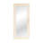 Suna 35 in. x 79 in. Natural Stone Marble Rectangular Framed Mirror