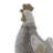 Rael Polystone Indoor Outdoor Rooster Decorative Gray Garden Sculpture