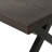 Rolando Outdoor Aluminum Dining Table With Steel Frame, Brown / Black