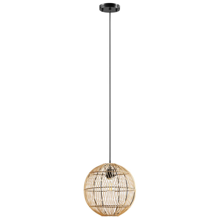 Modway Nurture Rattan Pendant Light